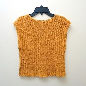 Mustard Yellow Knit Top